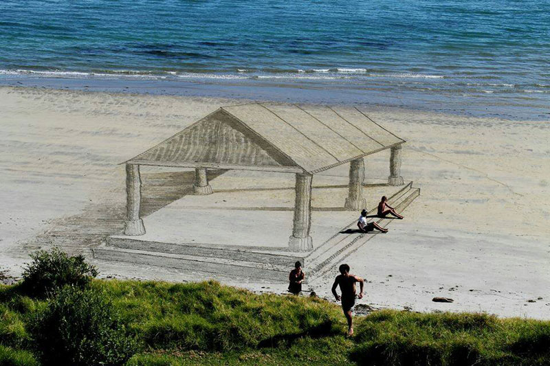 3D-художества на песке